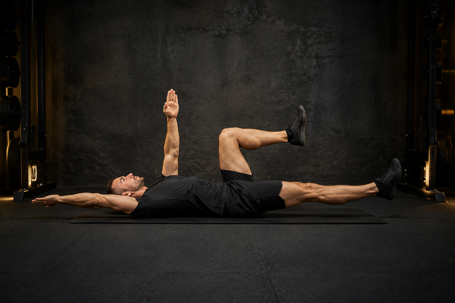 Dead bug en gimnasio